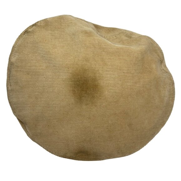 Vtg Aegean Greek Fisherman Cap Tan/Brown Cotton Corduroy Hat Silk Inlay One Size - Picture 7 of 10